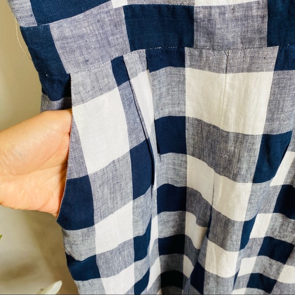 Jcrew large gingham prints jumpsuit - Picture 7 of 10